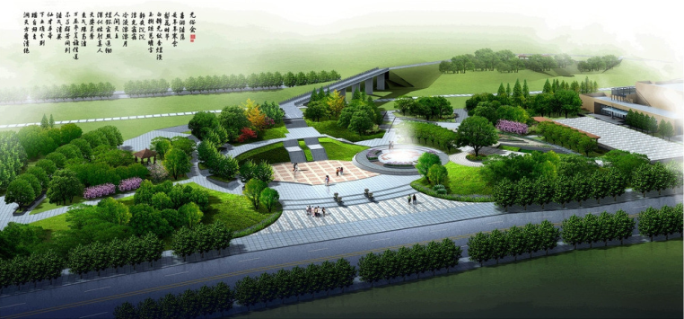 寧波休閑廣場綠化設計